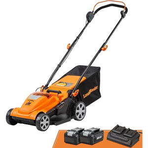 image:imageLawnMaster 48V MAX Electric Lawn Mower 19inch Brushless Cordless Lawn Mower with 2X24V MAX 40Ah Battery and a Dual ChargerCLMF4819A15InchOrange