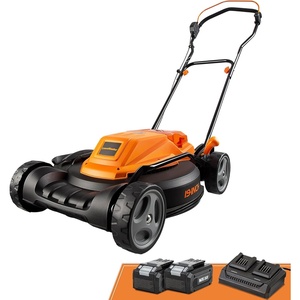 image:imageLawnMaster 48V MAX Electric Lawn Mower 19inch Brushless Cordless Lawn Mower with 2X24V MAX 40Ah Battery and a Dual ChargerCLMF4819A19InchBlack